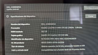 Dell Tactil Optiplex 3240 AIO i3-6100 16GB 