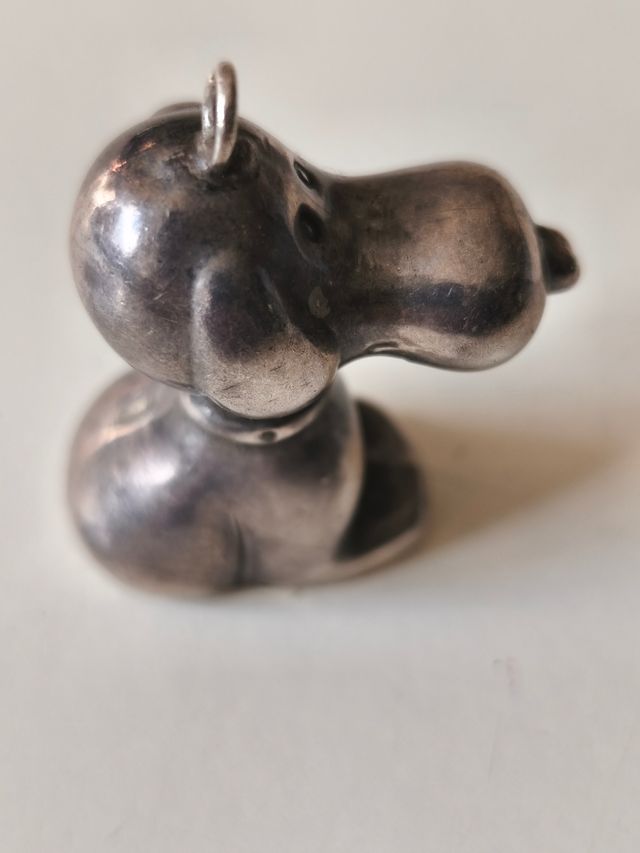 Ciondolo Snoopy vintage argento steling