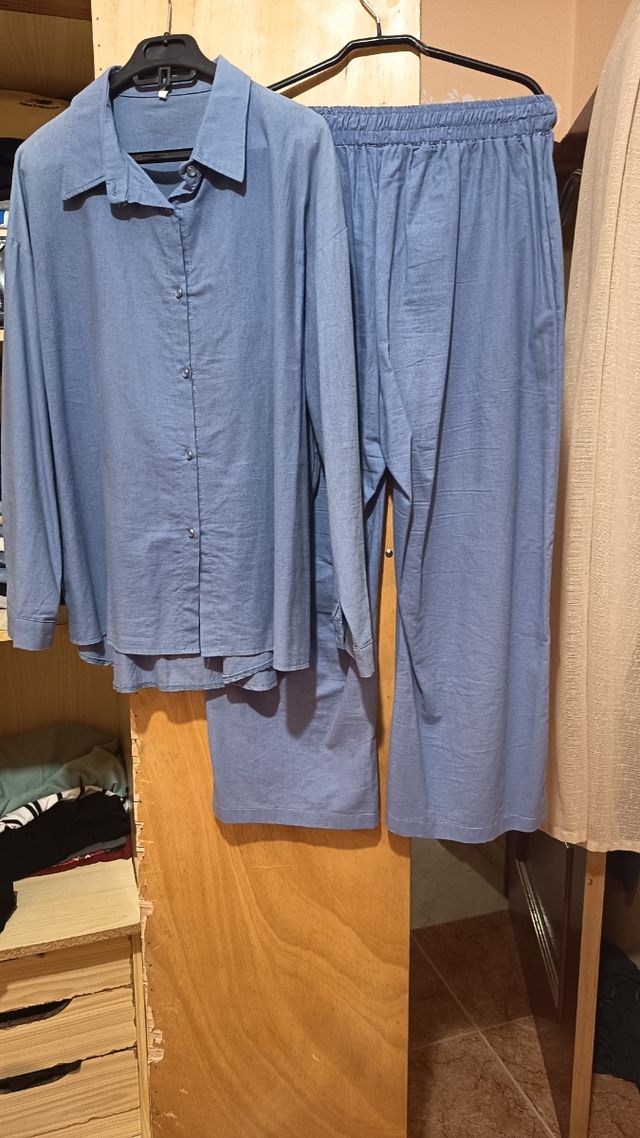 Conjunto de chándal azul mujer