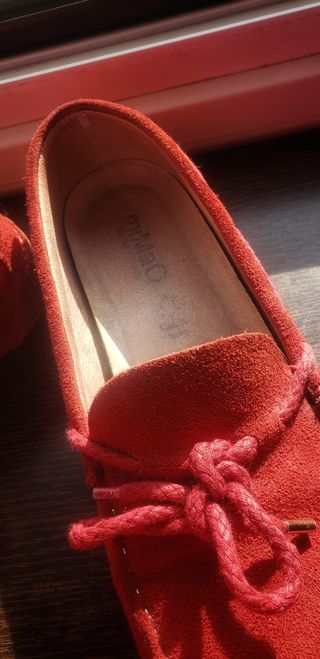 Mocasines rojos Mimao - cómodos