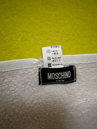 Toalla playa Moschino smile amarilla