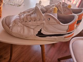 Zapatillas Nike Blazer - Naranja-Blanco