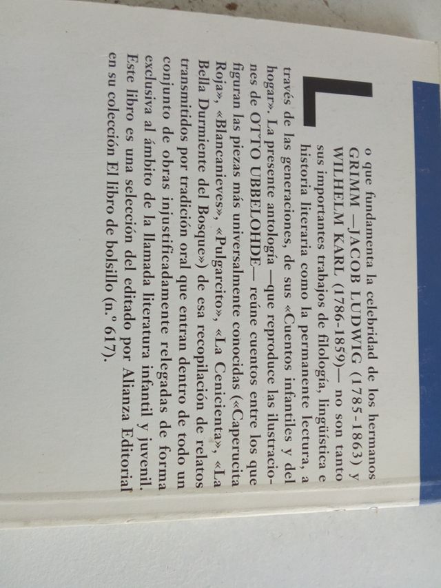 Grimm Cuentos Jacob y Wilhem