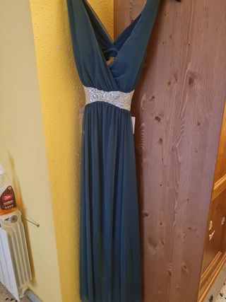 Vestido fiesta verde - nuevo