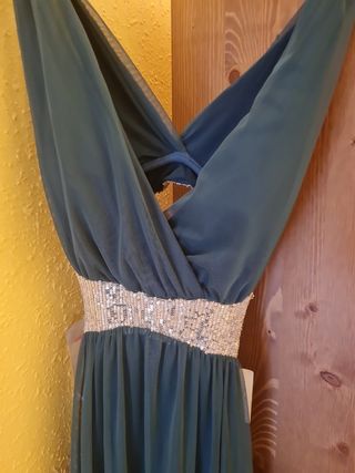 Vestido fiesta verde - nuevo