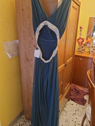 Vestido fiesta verde - nuevo