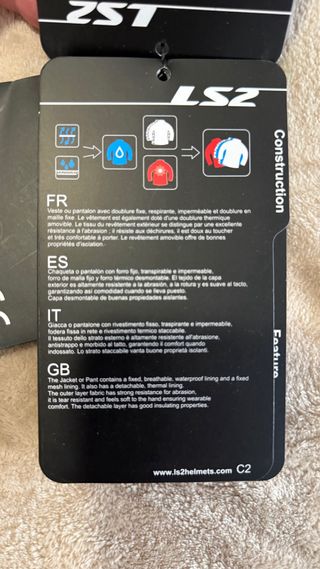 Chaqueta y pantalon moto LS2 4 estaciones