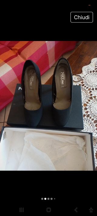 Scarpe Pollini nere tacco alto
