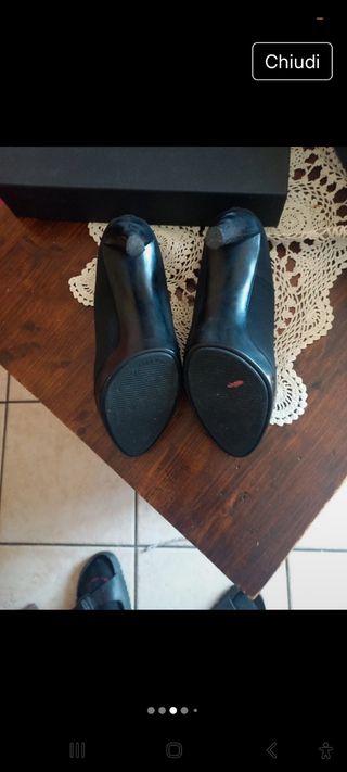 Scarpe Pollini nere tacco alto