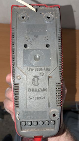 Teléfono góndola Telefónica AUN 8080 rojo antiguo