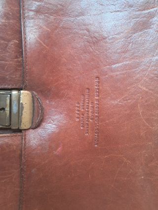 Maletín Piel Marrón Vintage