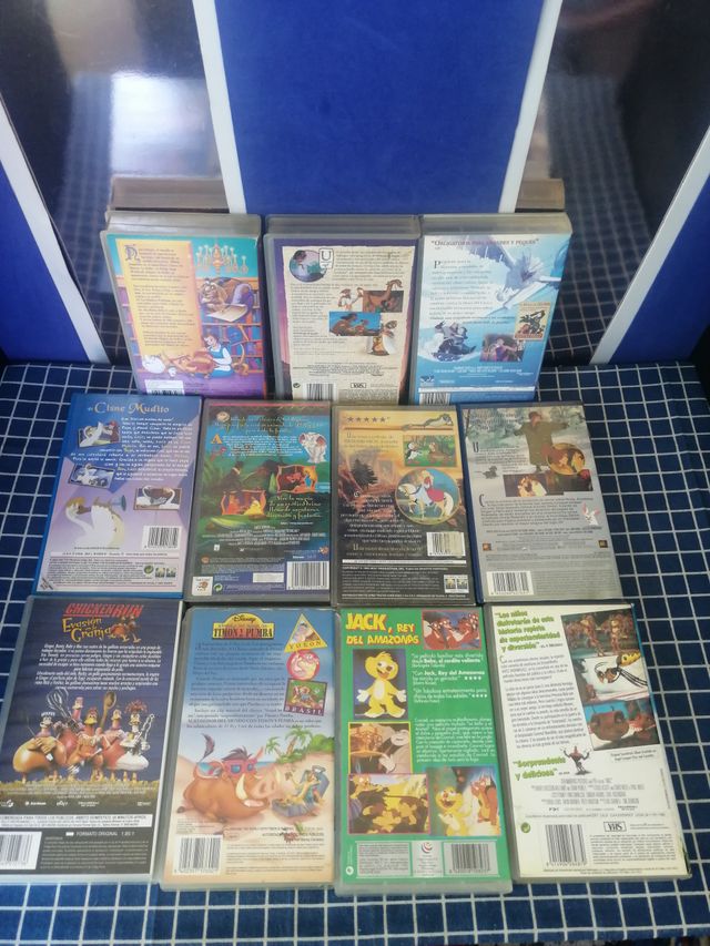 11 VHS INFANTILES ORIGINALES