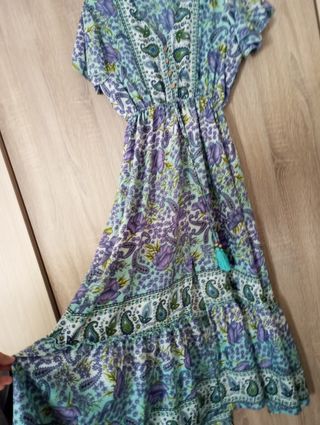 Vestido boho - Azul y morado