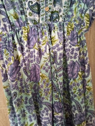 Vestido boho - Azul y morado
