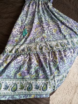 Vestido boho - Azul y morado