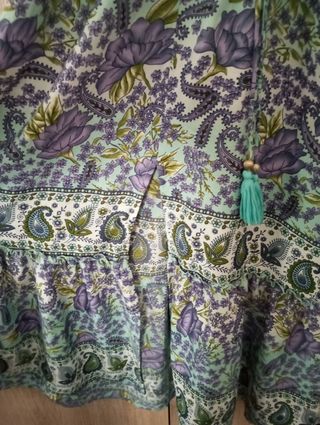 Vestido boho - Azul y morado
