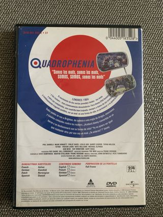DVD Quadrophenia - Película inglesa