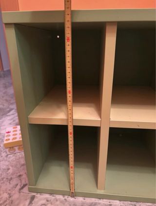 Estantería cubos verde