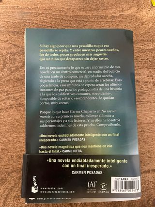 No soy un monstruo: Premio Primavera de Novela ...