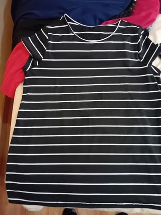 Vestido rayas blanco-negro