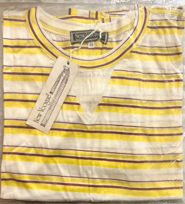 T-shirt donna a righe 100% cotone NUOVA