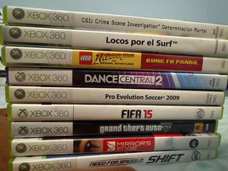 Lote de 10 videojuegos Xbox 360