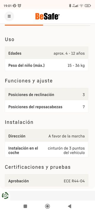 Silla coche niño BeSafe iZi Up X3