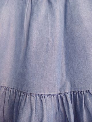 Falda vaquera azul mujer