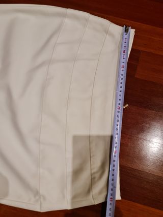 Falda lápiz Zara blanca