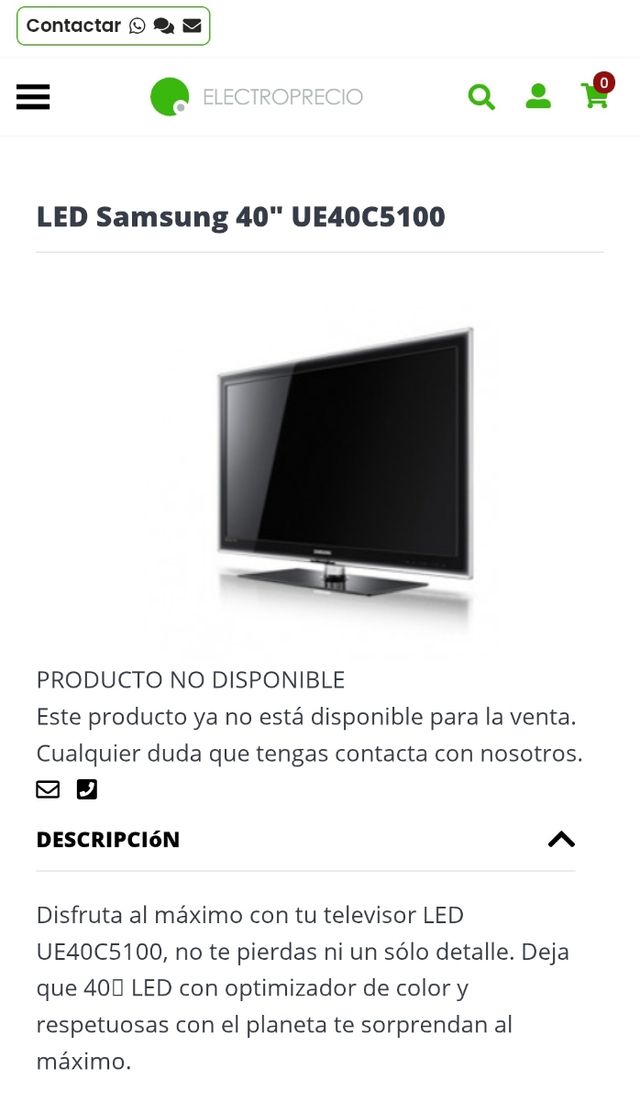 TV Samsung 40" LED UE40C5100