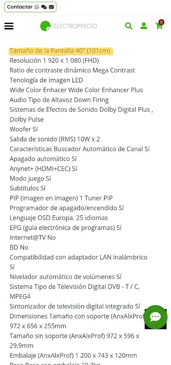 TV Samsung 40" LED UE40C5100