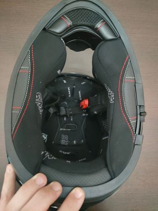 Casco moto SMK negro