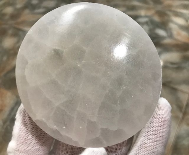 Disco Selenita Natural de (8cm)