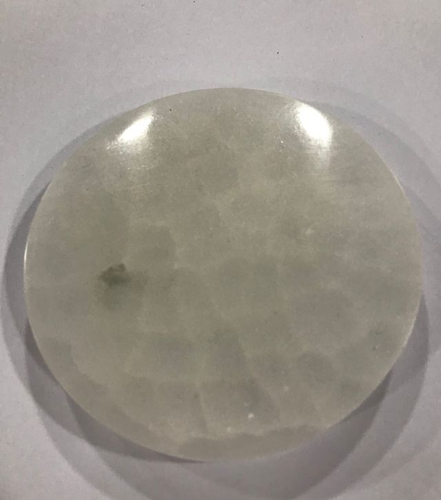 Disco Selenita Natural de (8cm)