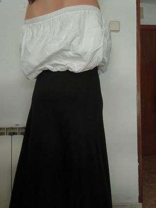 Blusa blanca palabra de honor - Talle M