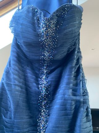 Vestido fiesta azul noche - Talla M