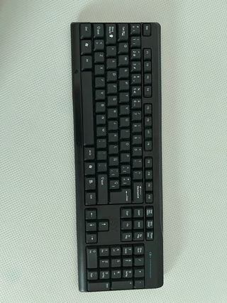 Teclado y raton inalámbrico negro