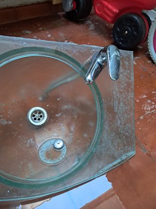 Lavabo cristal curvo No envio !