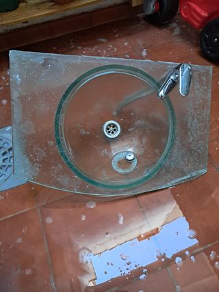 Lavabo cristal curvo No envio !