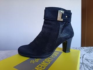 Botines negros mujer tacón