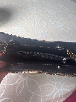 Bolso fiesta negro y dorado