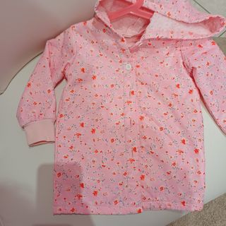 Giubbotto bimba rosa fiori 110cm