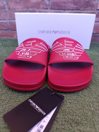 Chanclas Emporio Armani rojas - nuevas