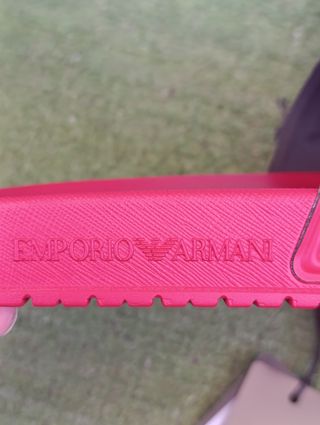 Chanclas Emporio Armani rojas - nuevas