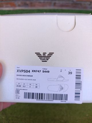 Chanclas Emporio Armani rojas - nuevas