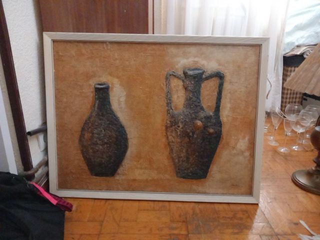 Cuadro pintado a espatula no negociable