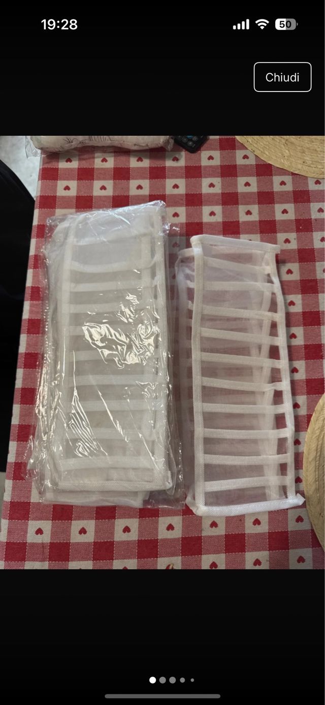 Organizzatori cassetti x biancheria