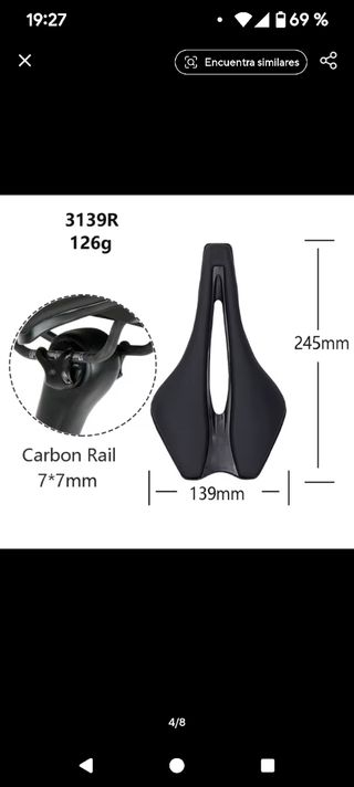 Sillín bici carretera