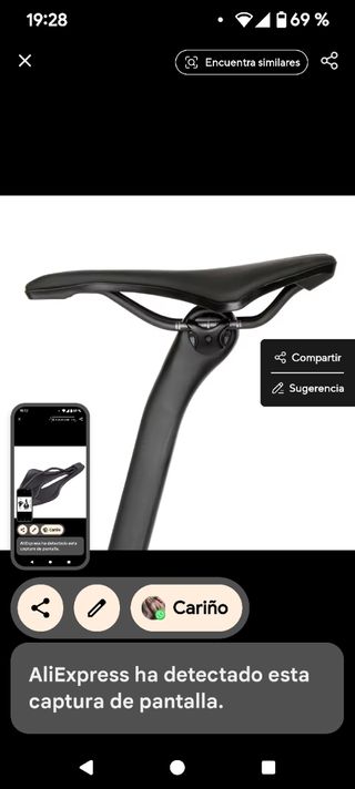 Sillín bici carretera