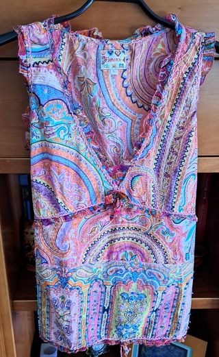 Blusa Flamenco multicolor talla 4